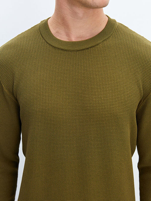 Bisiklet Yaka Erkek Triko Kazak