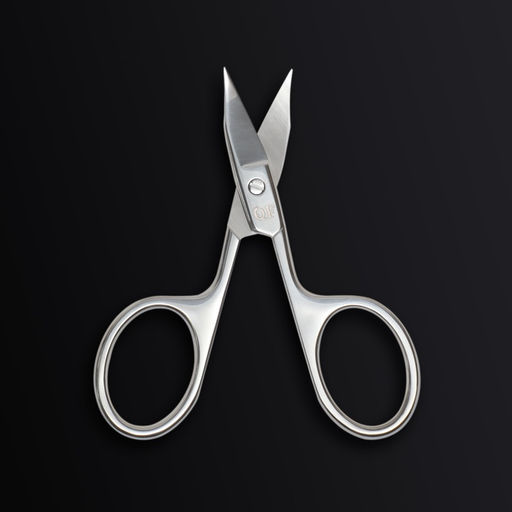 Ножницы маникюрные «Premium», загнутые, широкие, заострённые, 9.5 см, на блистере