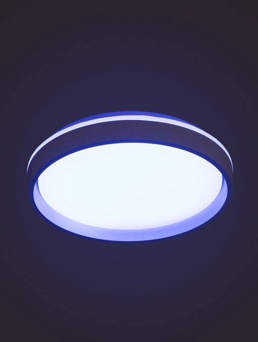 Люстра LED FZ601, 3000-6500К+RGB, 46 Вт, d=39 h=8 см, с ПДУ, белый