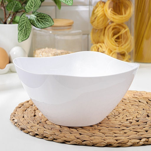 Салатник пластиковый BEROSSI «Рондо», 2 л, белый