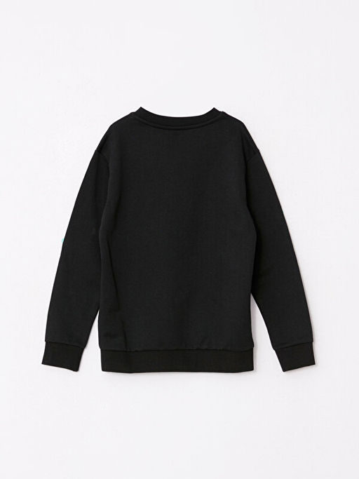 Bisiklet Yaka Basic Uzun Kollu Erkek ?ocuk Sweatshirt - Waikiki фото 2