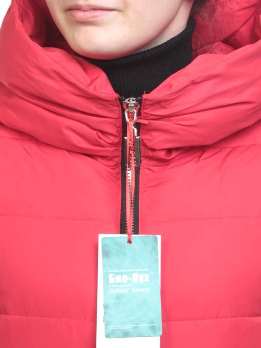 Y017-617 RED Пальто зимнее женское (био-пух) - Fashion фото 4