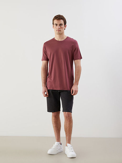 Bisiklet Yaka Penye Erkek Ti??rt