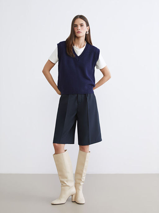 V Yaka Kad?n Triko S?veter