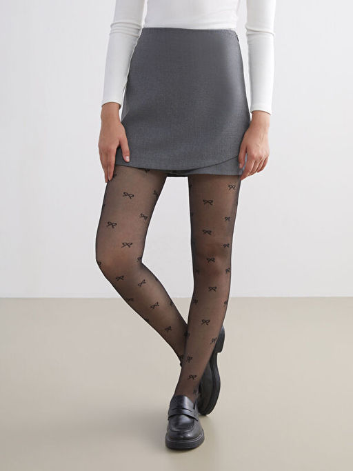 Desenli Kad?n K?lotlu ?orap