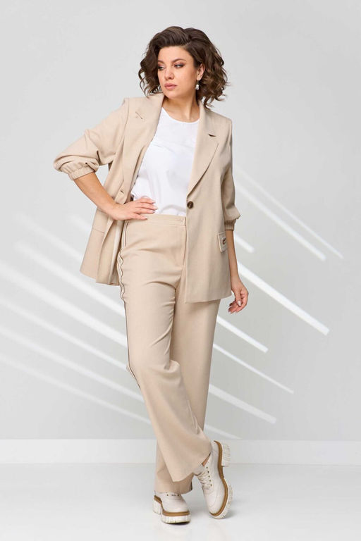 Костюм Асолия 1422 бежевый  фото 3