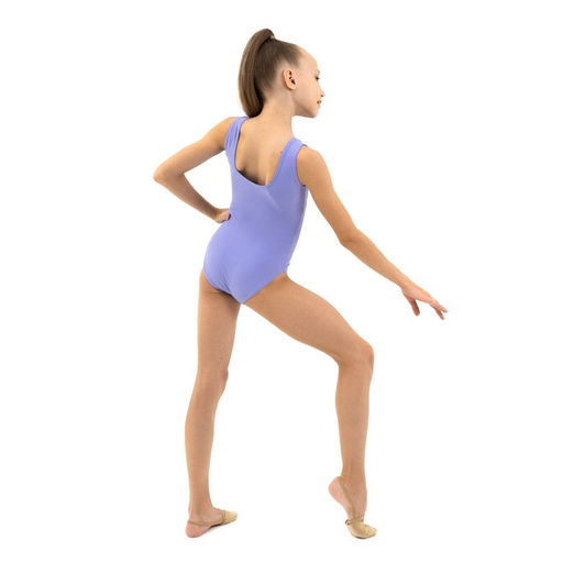 Купальник гимнастический Grace Dance, на широких бретелях, р. 38, цвет сирень  фото 6