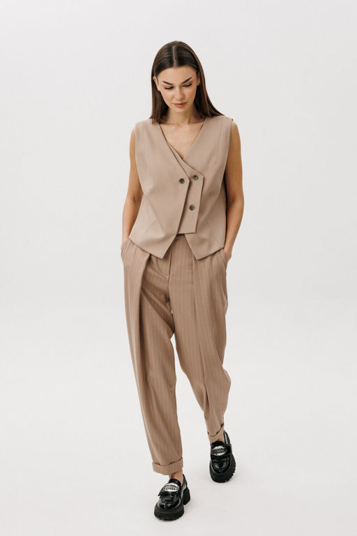 Костюм Fantazia Mod 5220-Р пудрово-бежевый  фото 5