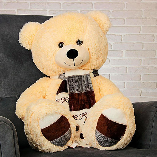 Мягкая игрушка «Медведь Мартин», цвет персиковый, 60 (113) см