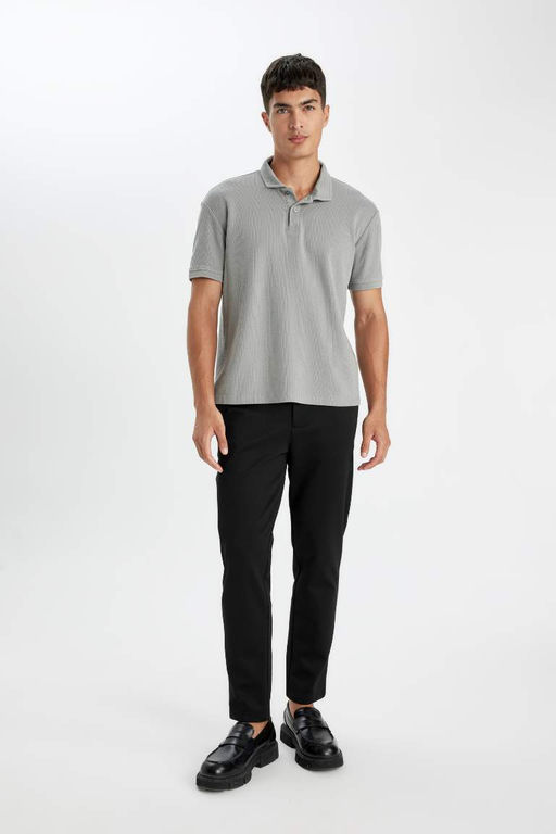 Regular Fit Basic Duz K?sa Kollu Polo Tisort - Defacto фото 5