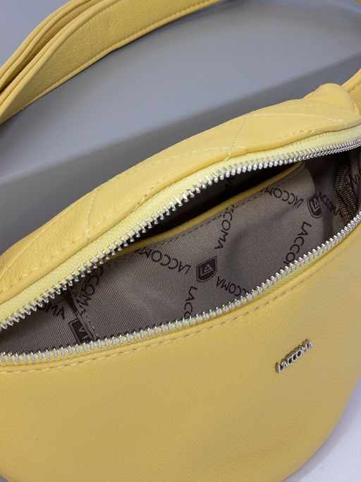 LACCOMA сумка Пэрри-ЛЦ802-желтый эко кожа хлопок