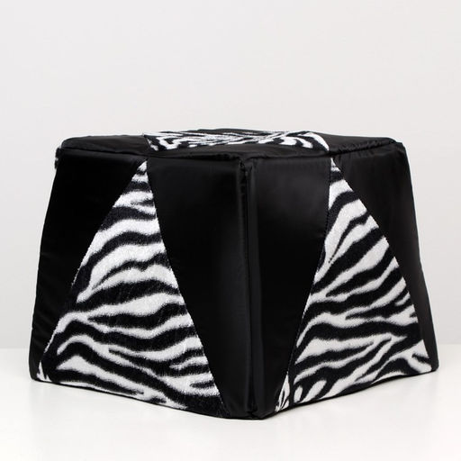 Дом-трансформер трапеция 43 х 43 х 34 см, расцветка зебра - Simaland фото 4