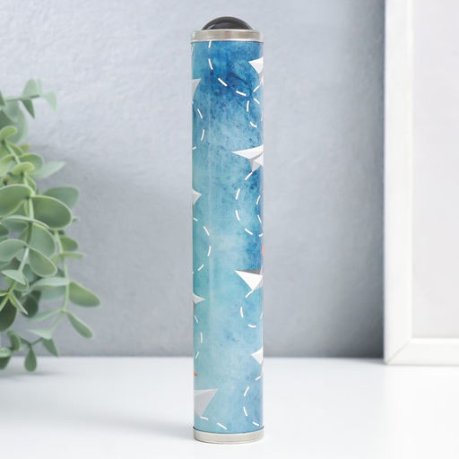 Калейдоскоп сувенирный Бумажные кораблики и самолёты серебро 17х3х3 см - Simaland фото 2