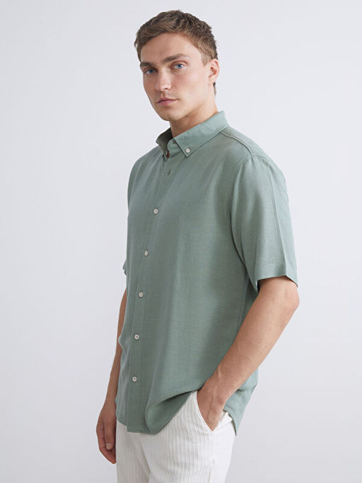 Regular Fit K?sa Kollu Erkek G?mlek