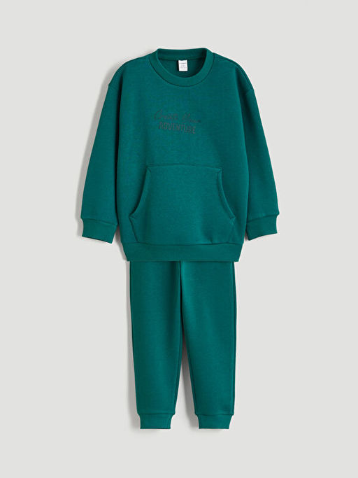 Erkek ?ocuk Kal?n Sweatshirt ve E?ofman Alt?