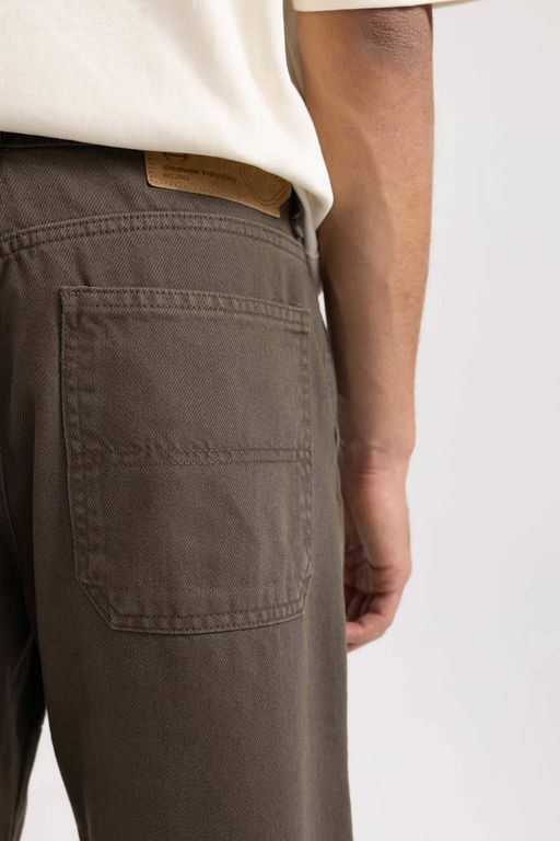 Джинсовые брюки широкого кроя с нормальной талией и широкими штанинами - Defacto фото 6