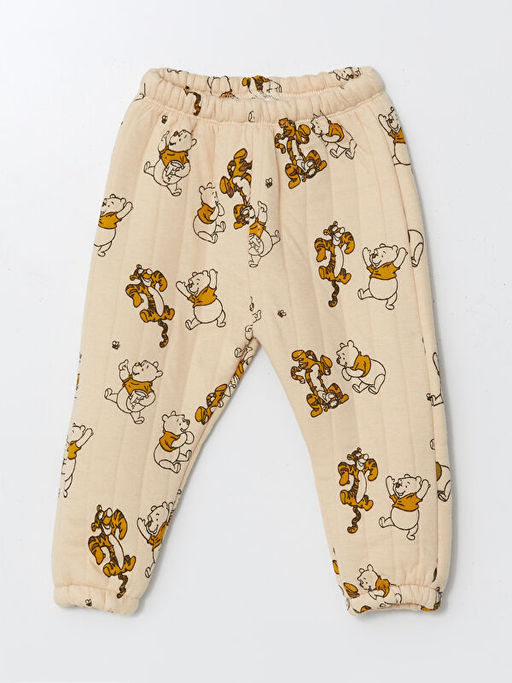 Bisiklet Yaka Uzun Kollu Winnie the Pooh Bask?l? Erkek Bebek Sweatshirt ve E?ofman Alt 2li Tak?m - Waikiki фото 3