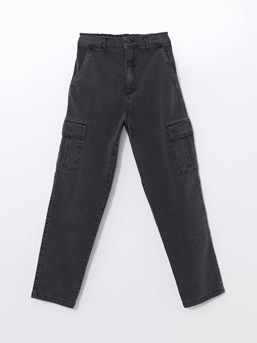 Beli Lastikli Erkek ?ocuk Kargo Jean Pantolon