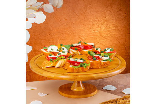 Блюдо сервировочное на ножке 31,5*31,5*28,5 см + стеклянная крышка - Elan gallery фото 18