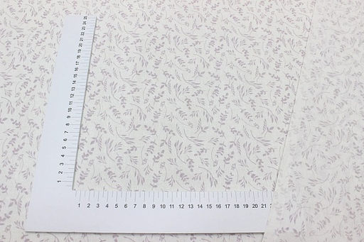 Поплин Зайкина лужайка - веточки, (комп), ш.1.5м, хлопок-100%, 105гр/м.кв - Купава фото 3