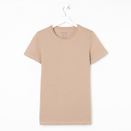 Футболка женская MIST basic, размер 52-54, цвет песочный