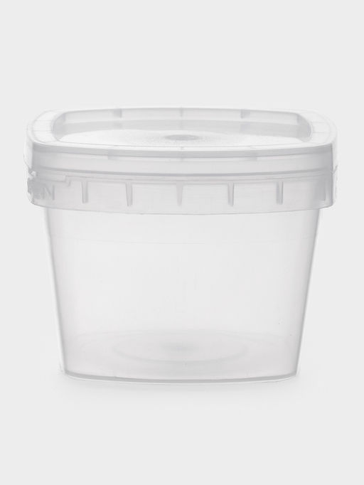 Цена за 6 шт. Контейнер пищевой ПластоС, 280 мл, d=11 см, h=7 см, с герметичной крышкой, пластик, прозрачный