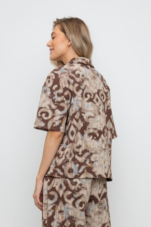 VERY NEAT _ ЕВТ 3233/кофе,этно фуфайка жен  фото 4