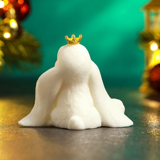 Фигурное мыло Милый зайчик белый, 95 г - Мыльные штучки фото 4