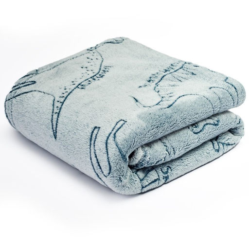 Плед светящийся Фри дом Дино, 100х150см, аэрософт 190гм, полиэстер - Павлина фото 4