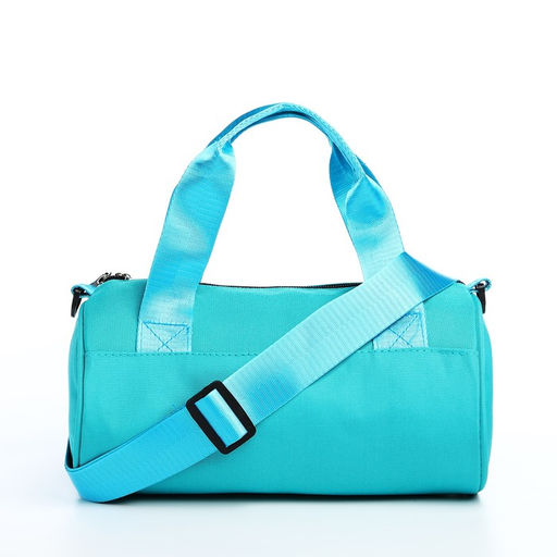 Сумка молодёжная на молнии, цвет бирюзовый - Simaland фото 4