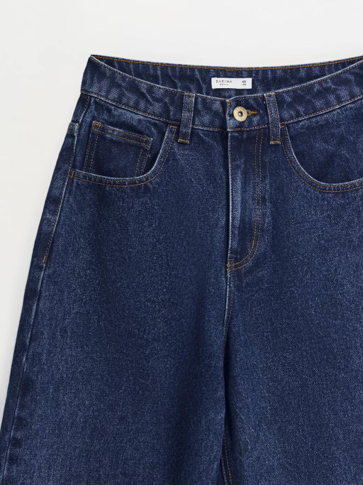 Джинсы бананы с высокой посадкой ZR2605092314-104 / Zarina