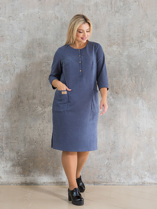 Платье 1373 джинсовый