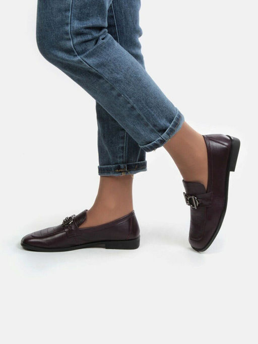 03-DP93-2 VINE Лоферы женские (натуральная кожа)