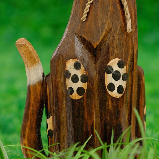 Сувенир «Кошка с бантом, ушки в горошек», 30×10×3 см, дерево