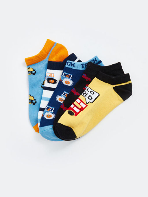 Desenli Erkek ?ocuk Patik ?orap 5li - Waikiki фото 2