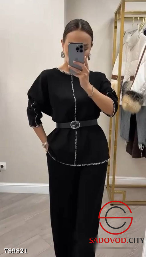 Костюм двойка с леопардовыми вставками - Bruno фото 3