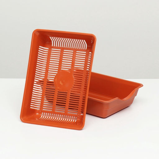 Туалет глубокий с сеткой 36×25×9 см, коричневый