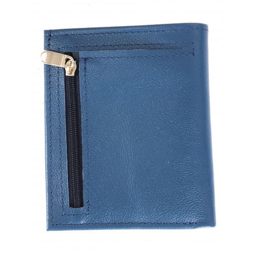 Портмоне мужское Croco-ПР-905 натуральная кожа 2 отд, 8 карм, синий бергамо (47) 265057  фото 2