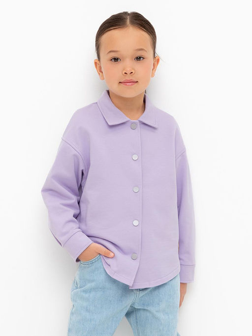 КР 302677/пастельно-лиловый рубашка для дев