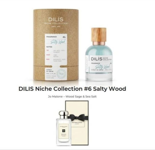 Dilis Духи экстра #6 Salty Wood Dilis Niche Collection 50 мл