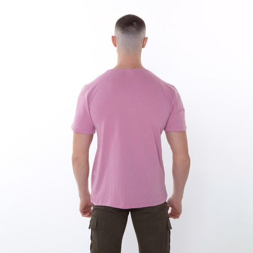 Футболка мужская, цвет розовый, размер 46
