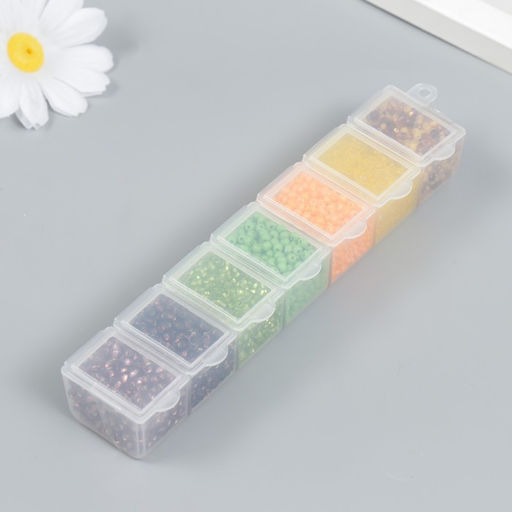 Бисер Preciosa Чехия, 7 цветов, 90 г