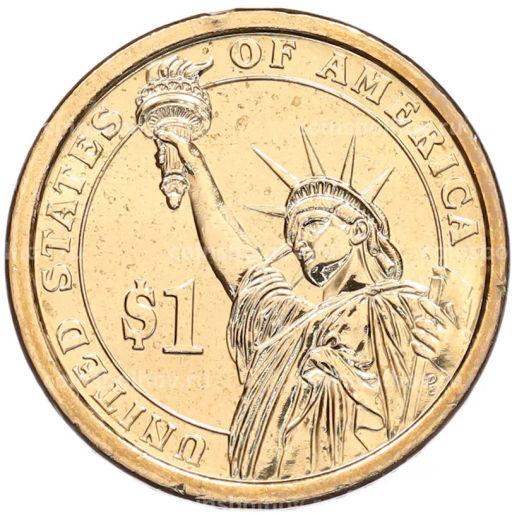 Монета 1 доллар 2012 года (Р) США 24-й президент США Гровер Кливленд