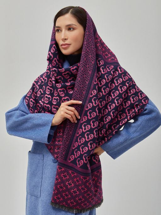 В составе шерсть ! теплый двусторонний палантин - Tantino фото 5