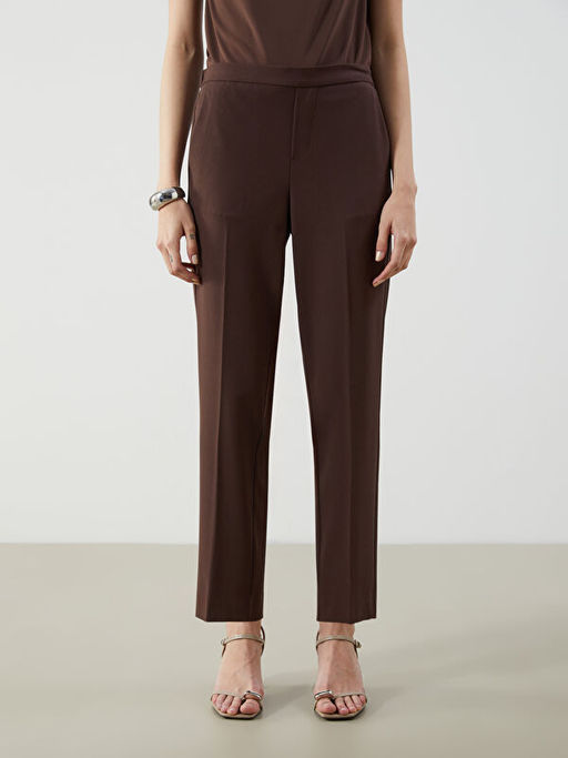 Beli Lastikli Standart Fit Kad?n Pantolon