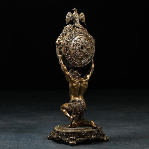 Часы настольные интерьерные каминные «Атлант», 15×15×38 см