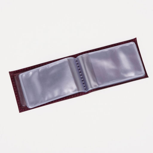 Визитница, 18 карт, цвет сливовый - Simaland фото 3