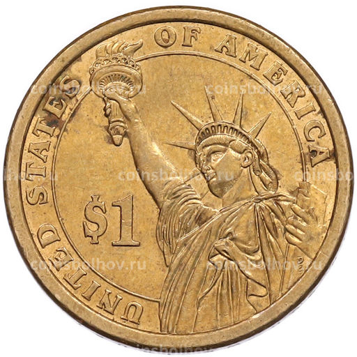 Монета 1 доллар 2007 года (P) США 3-й президент США Томас Джефферсон