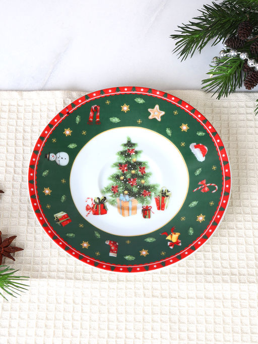Блюдце 15,5 см / LY-2501 /уп 72/ Новогодняя - Галеонтрейд фото 2