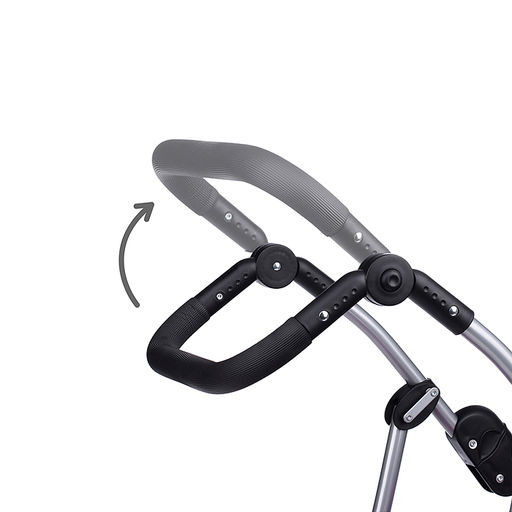 Коляска-трансформер для кукол, металлическая, регулируемая ручка, с корзиной, цвет зеленый, в пакете